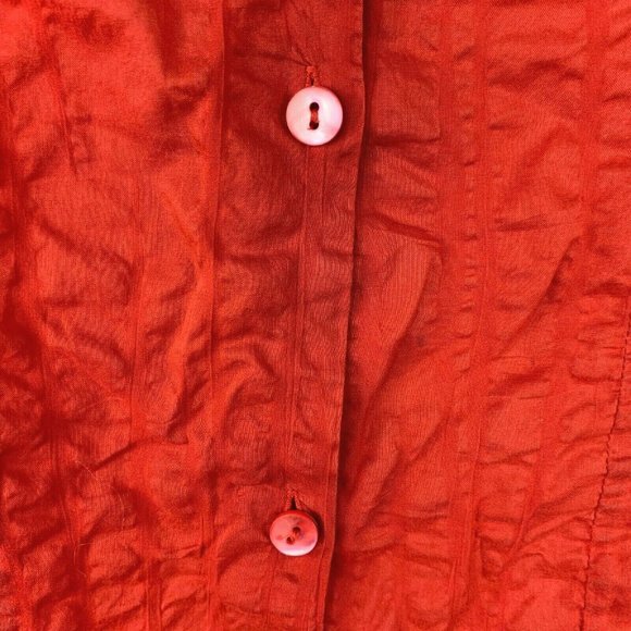 Eileen Fisher Cotton Blouse Top Button-Down Tunic - Picture 8 of 9